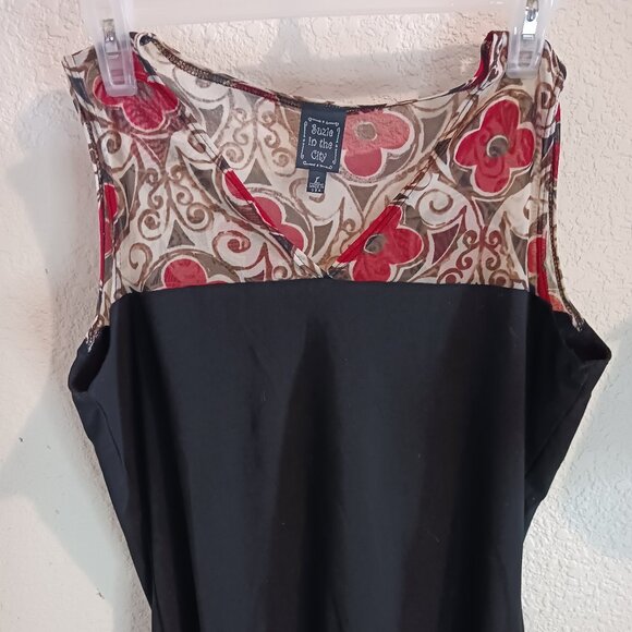 Red and black tank top - Picture 1 of 2